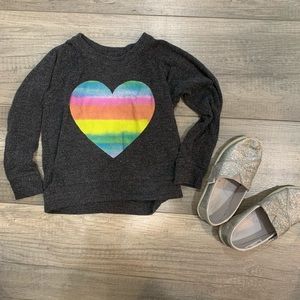 Rainbow heart sweatshirt
